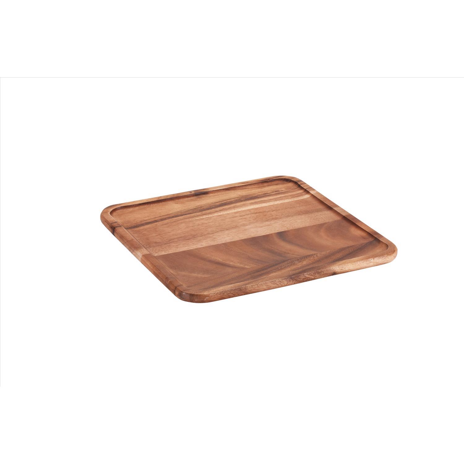 Kalmar Home Brown 1 in. H X 14 in. D Acacia Wood Lazy Susan Sansujyuku sansujyuku.com