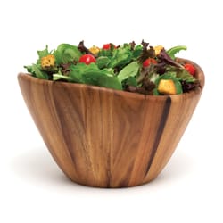 Lipper International 12 oz Acacia Wood Wavy Serving Bowl 1 pk