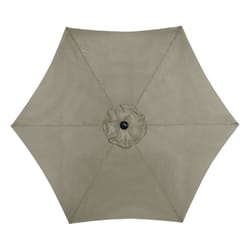 Living Accents 9 ft. Tiltable Taupe Market Umbrella