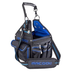 MRCOOL 8.25 in. W X 13 in. H Nylon Tool Bag 27 pocket Black/Blue 1 pc