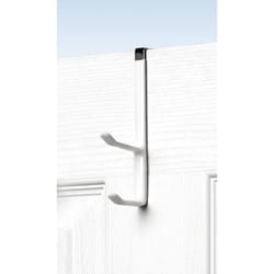 Spectrum 0.5 in. L White Steel/Vinyl Coat/Hat Hook 1 pk