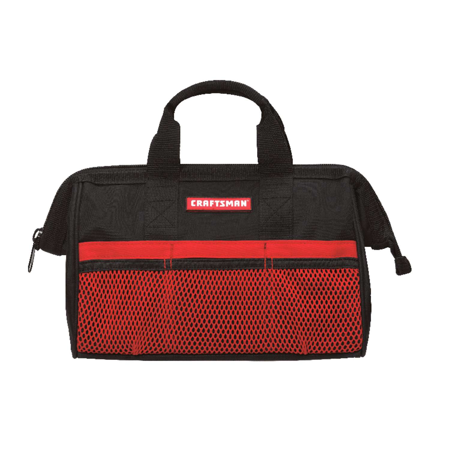 Craftsman 13 in. W Wide Mouth Tool Bag 6 pocket Black/Red Ace Hardware