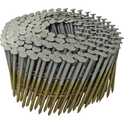 Grip-Rite 3-1/4 in. L X 11 Ga. Wire Coil Hot-Dip Galvanized Framing Nails 15 deg 2500 pk