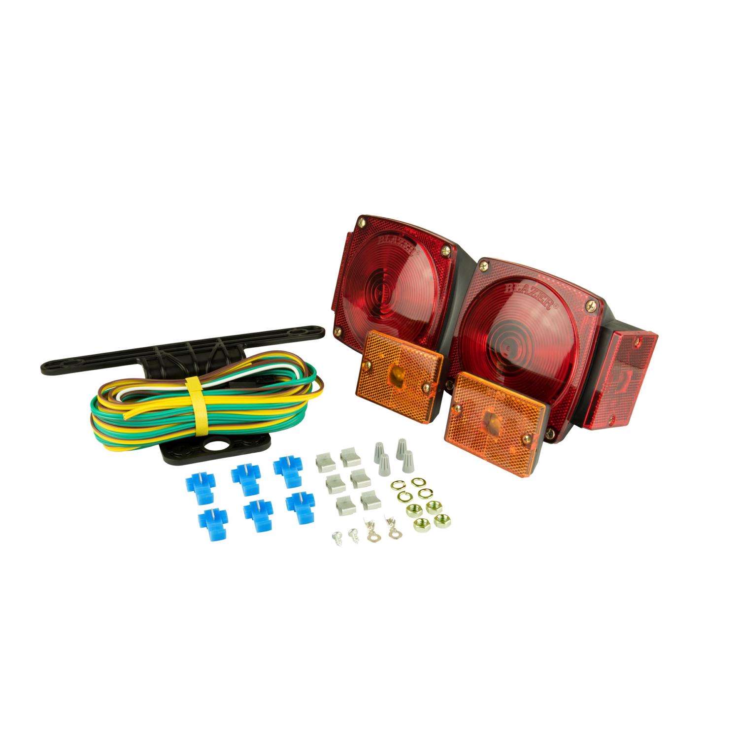 Hopkins Amber/Red Square Trailer Light Kit - Ace Hardware