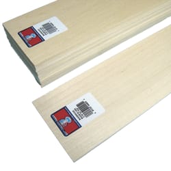 Midwest Products 3/16 in. X 4 in. W X 2 ft. L Basswood Sheet #2/BTR Premium Grade