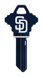 Hillman San Diego Padres Painted Key House/Office Universal Key Blank Single For