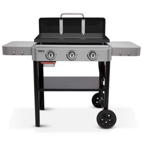 Flame King Flat top rv propane cast iron grill griddle