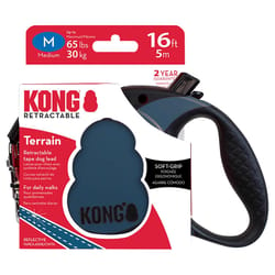 Kong Blue Plastic Dog Retractable Leash Medium