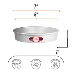 Fat Daddio's ProSeries 6 in. Round Cake Pan Silver 1 pc