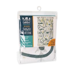 Camco Life is Better at the Campsite Shower Curtain 1 pk