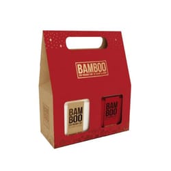 Bamboo Home Fragrance Red Assorted Scent Candle/Gift Box