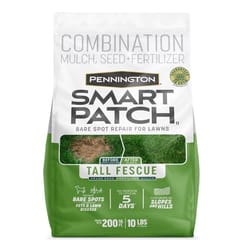 Pennington Smart Patch Tall Fescue Grass Sun or Shade Seed/Fertilizer/Mulch Repair Kit 10 lb