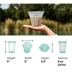 Zip Top 8 oz Frost Storage Cup 1 pk