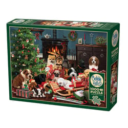 Cobble Hill Christmas Puppies Jigsaw Puzzle 1000 pc