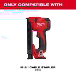 Milwaukee 3/4 in. W X 1 in. L Insulated Crown Cable Staples 600 pk