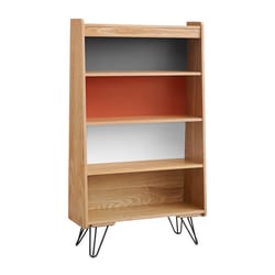 Linon Home Decor 48.75 in. H X 28.5 in. W X 10.25 in. D Multicolored Wood Bookcase