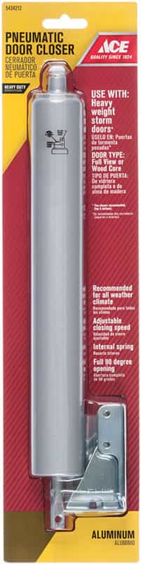 Ace Aluminum Aluminum Pneumatic Screen Storm Door Closer Ace