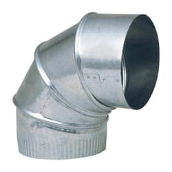 Imperial 6 in. D X 6 in. D Adjustable 90 deg Galvanized Steel Furnace Pipe Elbow