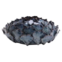 Chive Utopia 6 in. H X 14 in. L Glazed Blue Ceramic Floral Vase