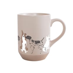 Pet Shop by Fringe Studio 12 fl. oz. Taupe BPA Free Pencil Dogs Mug