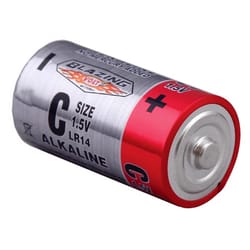 Blazing Voltz C Alkaline Batteries 2 pk Carded