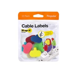 Wrap-It Storage Cable Labels 1.2 in. L Assorted Nylon Cable Labels