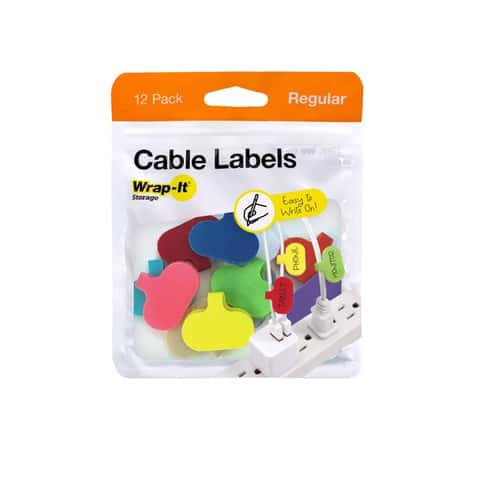 Wrap-It Cable Labels 1.2 in. L Assorted Nylon Cable Labels - Ace Hardware