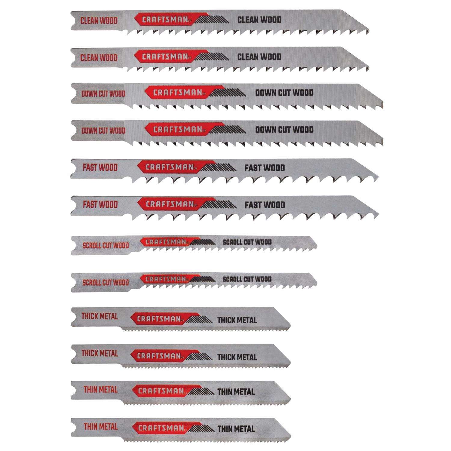 Craftsman 4.8 in. High Carbon Steel U-Shank Jig Saw Blade