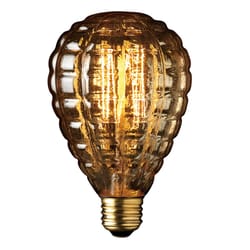 Globe Electric Designer Granada 40 W G40 Decorative Incandescent Bulb E26 (Medium) Amber 1 pk