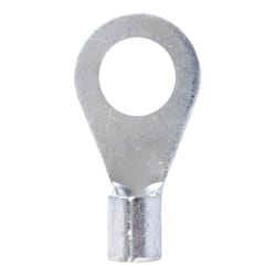 Jandorf 6 Ga. Uninsulated Wire Terminal Ring Silver 2 pk