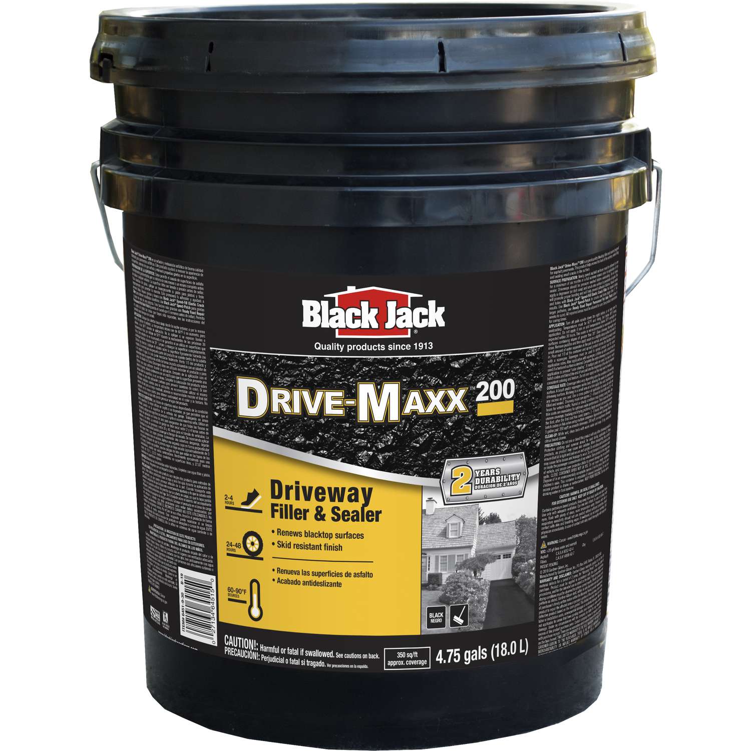 Black Jack DriveMaxx 200 Matte Black WaterBased Rubberized Asphalt
