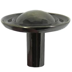 Laurey Classic Traditions Ambassador Round Cabinet Knob 1-1/4 in. D 1 in. Antique Brass 1 pk