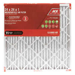 Ace 24 in. W X 24 in. H X 1 in. D Synthetic 11 MERV Pleated Microparticle Air Filter 1 pk