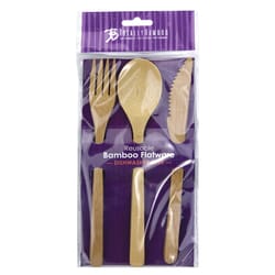 Totally Bamboo Brown Bamboo Flatware set