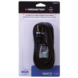 Monster Just Hook It Up 12 ft. L Stereo Plug Cable AWG