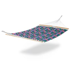 Classic Accessories 51 in. W X 78 ft. L 2 person Multi-color Happy Blooms Quilted Hammock