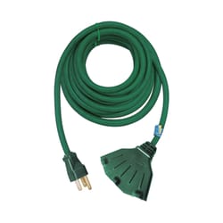 Ace Outdoor 50 ft. L Green Triple Outlet Cord 16/3 SJTW