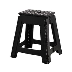 Superio Brand 18 in. H X 12 in. W X 12 in. D 300 lb. capacity 1 step Plastic Folding Step Stool
