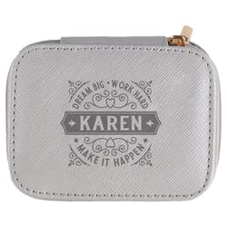 History & Heraldry Karen Dream Big Work Hard Make It Happen Travel Jewellery Box 1 pk