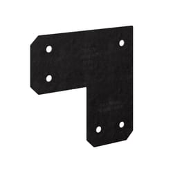 Simpson Strong-Tie Outdoor Accents 10.5 in. H X 10.5 in. W X 5 in. D Black Steel Inside L Strap Brac