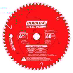 Diablo Steel Demon 6-1/2 in. D X 5/8 in. TiCo Hi-Density Carbide Metal Saw Blade 60 teeth 1 pk