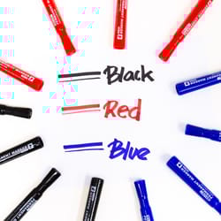 Bazic Products Black Chisel Tip Permanent Marker 3 pk