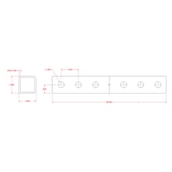 SteelWorks 1 in. D X 3 ft. L Tube 1 pk