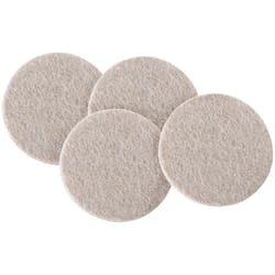 Softtouch Felt Self Adhesive Protective Pad Beige Round 3 in. W X 3 in. L 4 pk