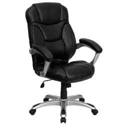 Flash Furniture Black Leather Office Chair