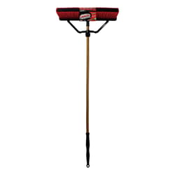 Rubber Broom With Squeegee Carpet Rake For Pet Hair Removal 54 Inches Long  Handl