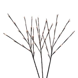 Celebrations LED Warm White Lighted Brown Twigs 32 in. Yard Decor