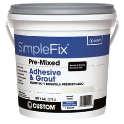 Custom Building Products  SimpleFix  Indoor  White  Grout  1 gal. 