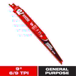 Diablo Demon Amped 9 in. Carbide Reciprocating Saw Blade 6/9 TPI 1 pk