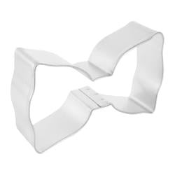 R&M International Corp International Corp 4 in. L Bow Tie Cookie Cutter Silver 1 pc
